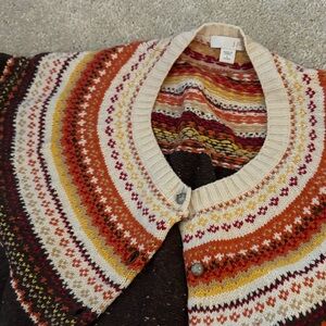 J. Jill Multicolor Striped Cardigan